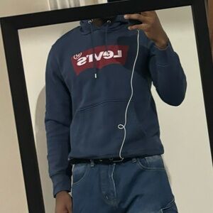 Levi's Blue Crew Neck Sweater Casual Fit